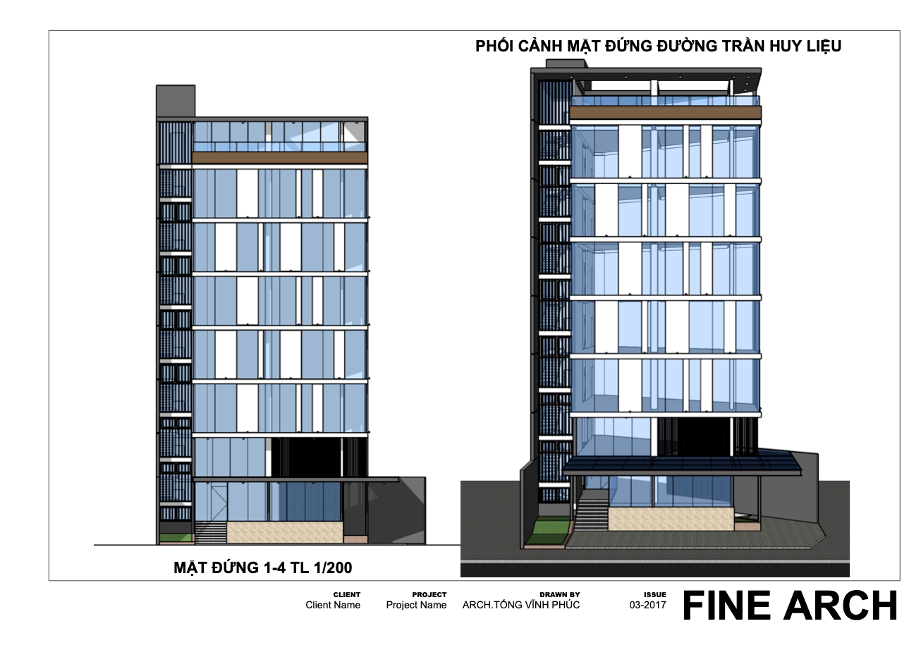 Cao ốc Vina T&T – công trình đã thi công