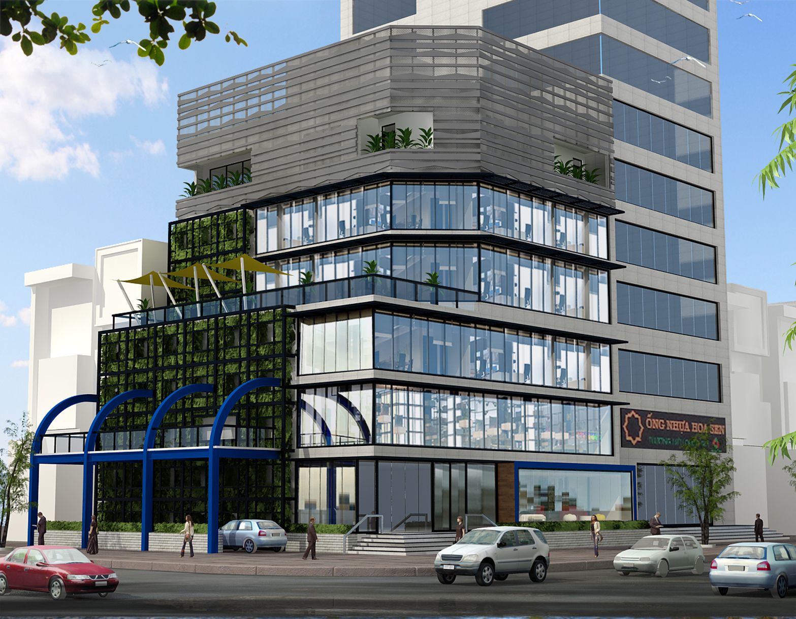 Showroom Nệm Liên Á Sài Gòn – công trình đã thi công