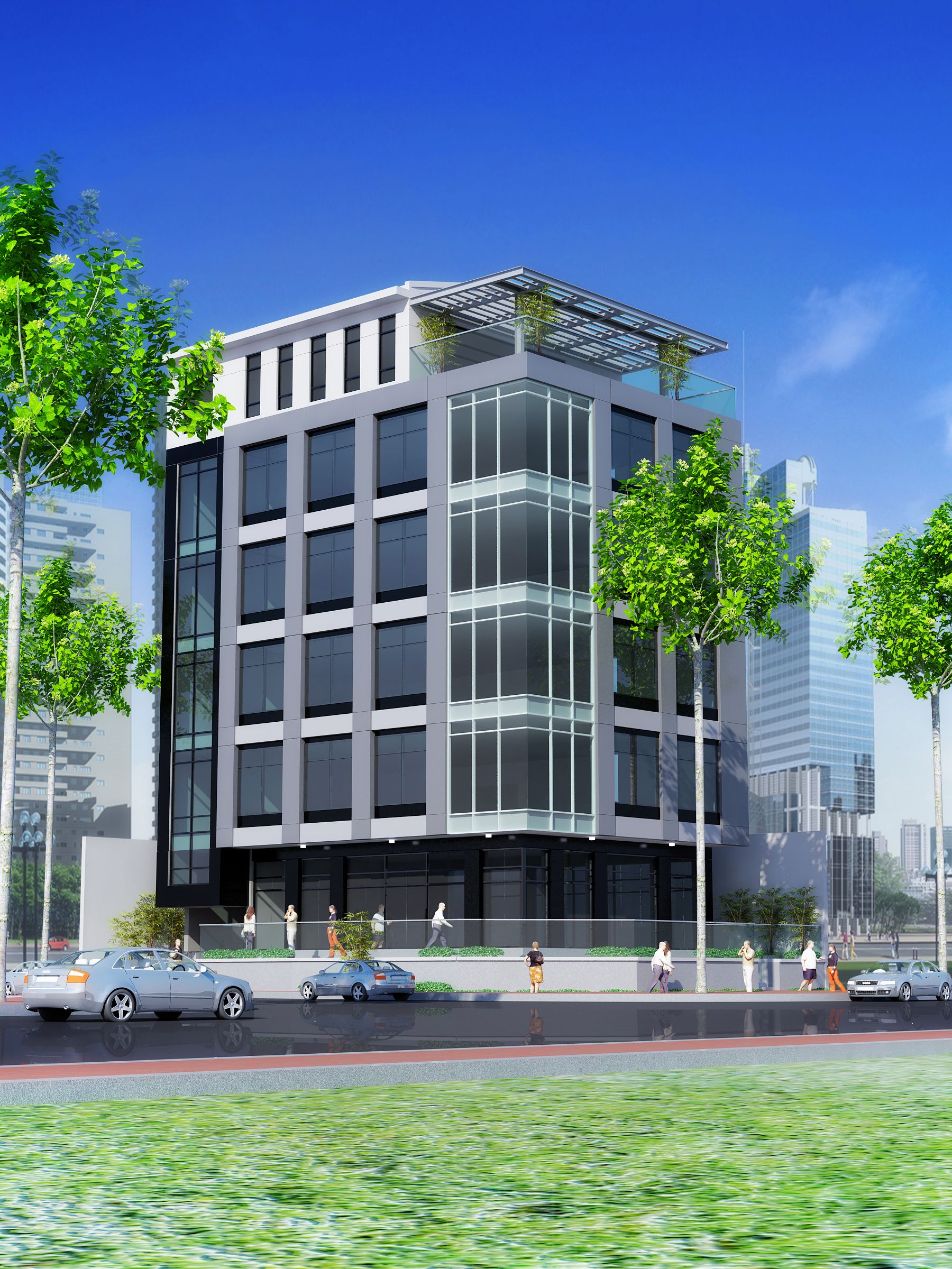 Showroom và văn phòng 53 Trần Quốc Thảo – công trình đã thi công