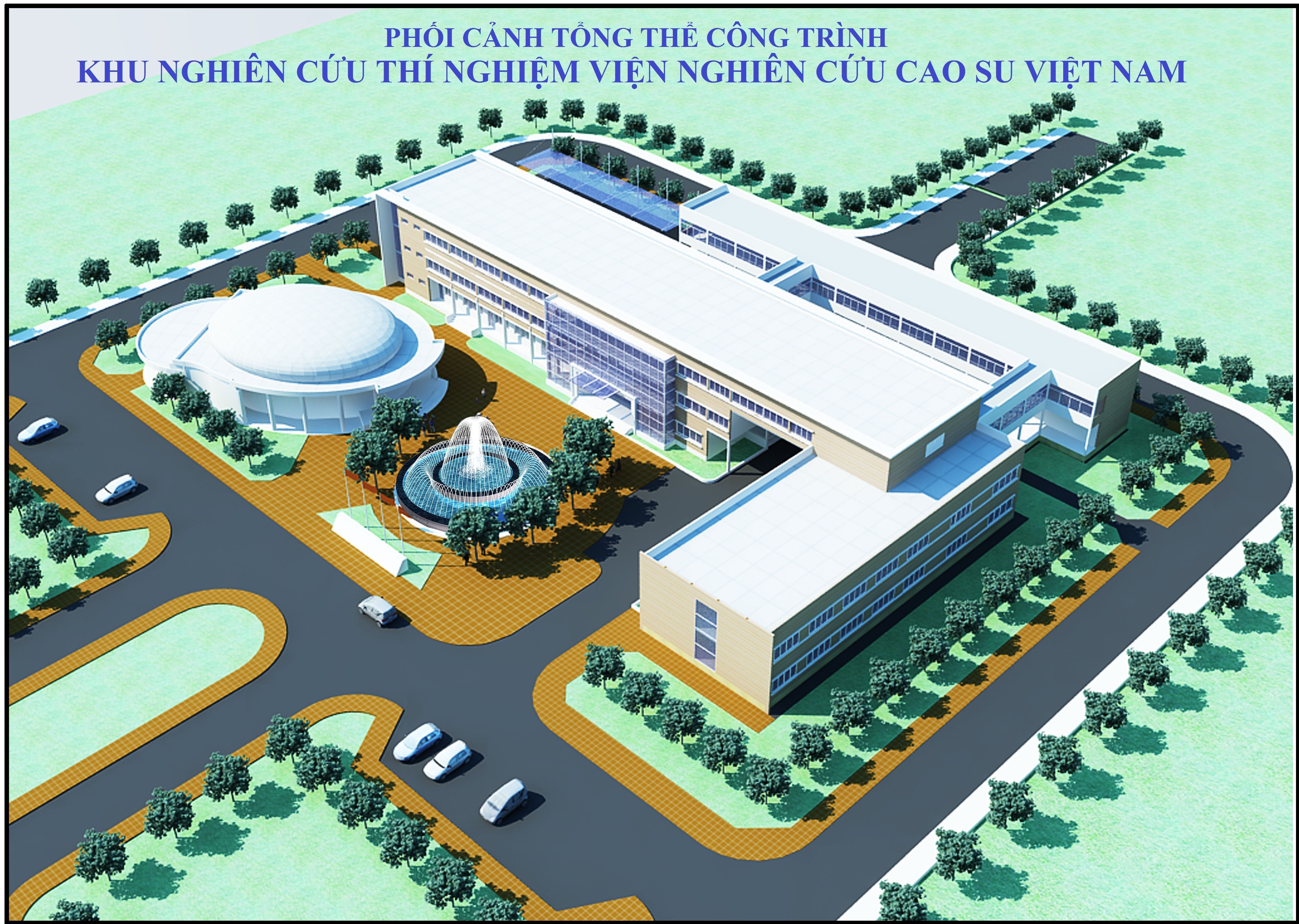 Viện Nghiên cứu Cao su – công trình đã thi công